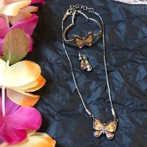 Brighton Butterfly Jewelry 3 piece set